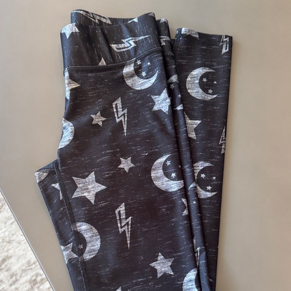 Terez Black Moon & Star Print Leggings